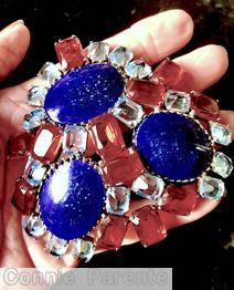 Schreiner 3 large oval cab giant pin 12 large emerald cut 18 small emerald cut lapis large oval cab siam red large emerald cut clear ice blue small emerald cut jewelry