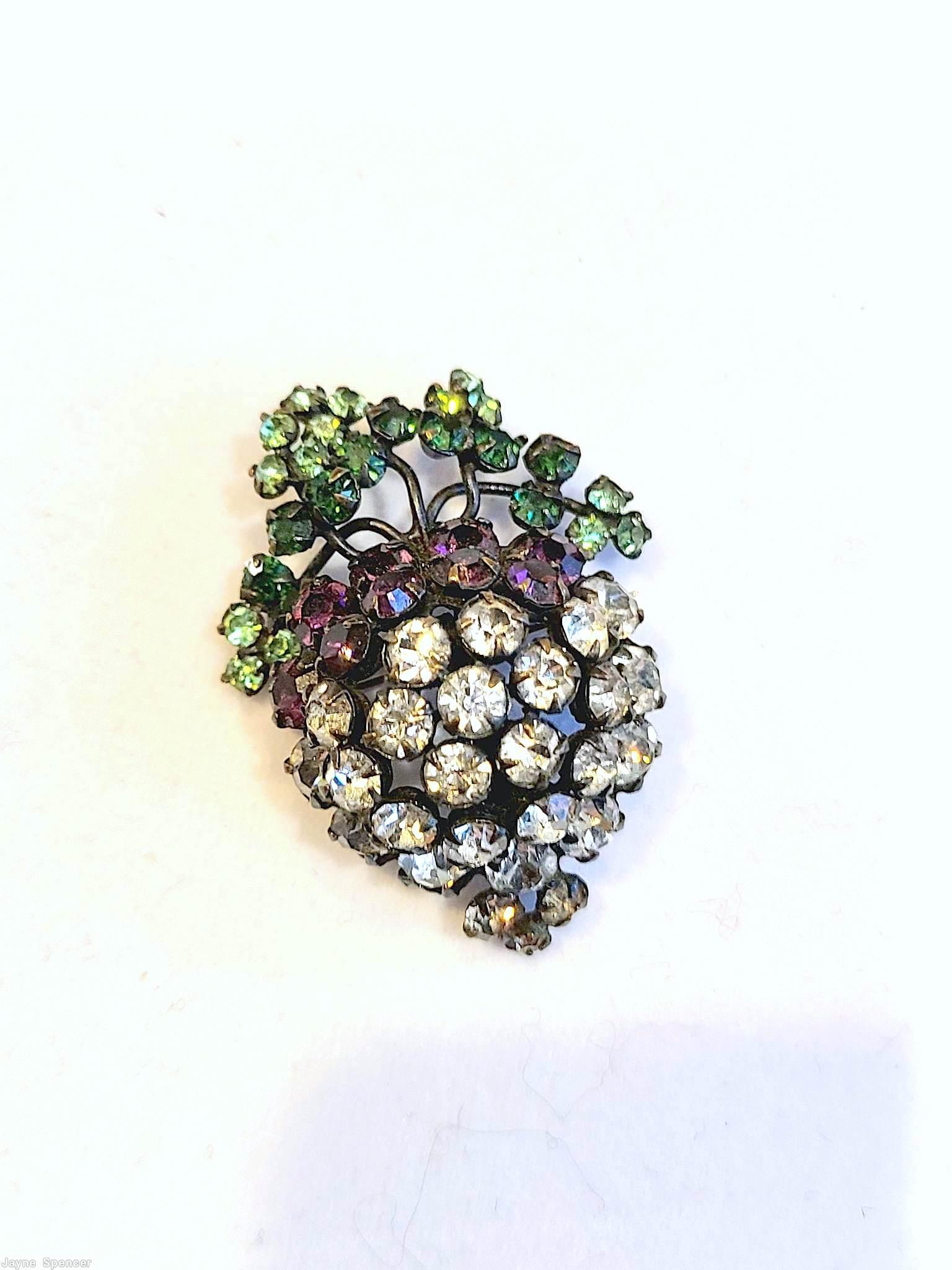 Schreiner radish crystal pink celery jewelry