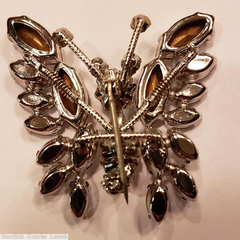 Schreiner trembling wing small butterfly crystal jewelry